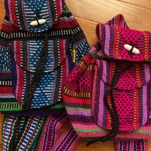 mini woven baja backpack bundle